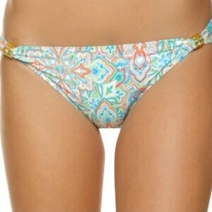 NWT Helen Jon Slider Hipster Tortuga Floral Medallion Print Bikini Bottoms